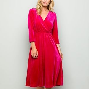 Fuchsia Velvet Wrap